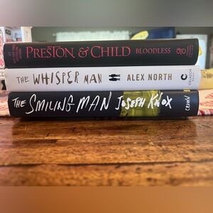 Thriller Book Set- The Whisper Man, The Smiling Man & Bloodless